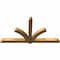 Ekena Millwork Redmond Rough Sawn Timber Gable Bracket, Western Red Cedar, 108"W x 58"H x 6"D x 6"F, 13/12 Pitch GBW108X58X0606RED00RWR - alternate 4